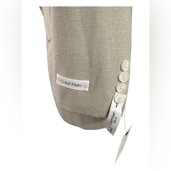 Calvin Klein One-Button Blazer – Birch Beige – Size 14 Regular – NWT - Picture 5 of 9